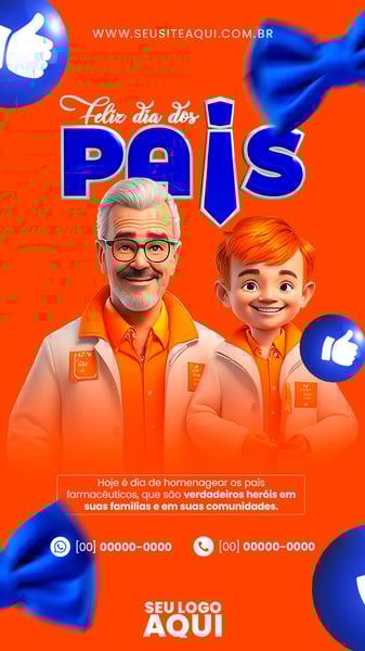 POST STORY - FELIZ DIA DOS PAIS