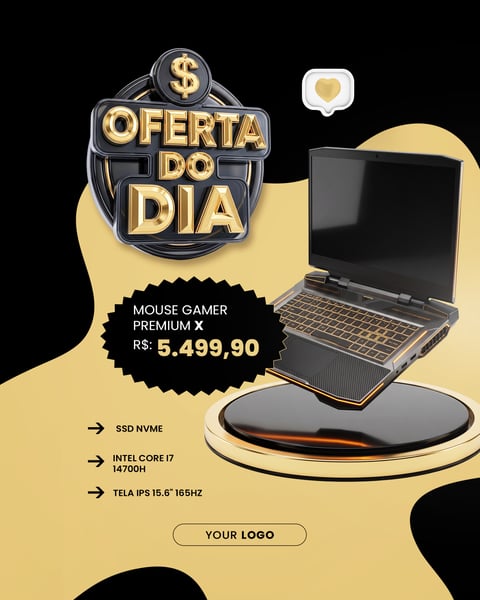 Ofertas do Dia Loja de Eletrônicos Campanha Promocional Social Media PSD Editável 3