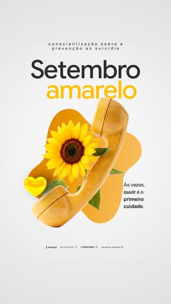 SETEMBRO AMARELO CONSCIENTIZAÇÃO PREVENÇÃO SUICÍDIO PSD 2