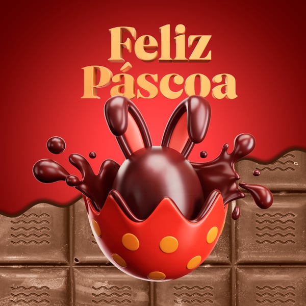 FDQ ELEMENTO 3D OARA COMPOSIÇÃO DE ARTES DE PÁSCOA MODELO 48