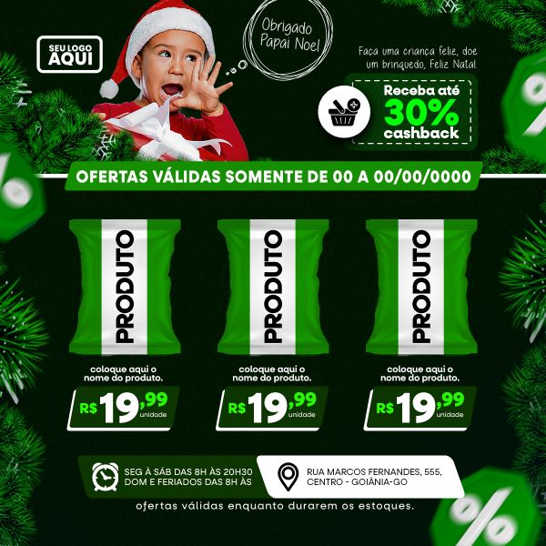 TABLÓIDE | FOLHETO | FELIZ NATAL | PSD EDITÁVEL