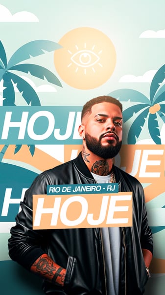 FLYER EVENTO SHOW AGENDA HOJE PSD STORY 107