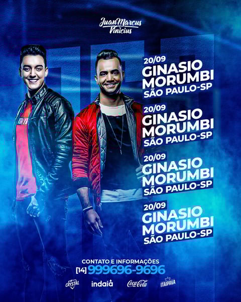 FLYER AGENDA | JUAN MARCUS E VINICIUS