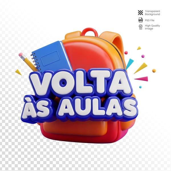 SELO 3D CAMPANHA PUBLICITARIA ESCOLAS VOLTA AULAS1
