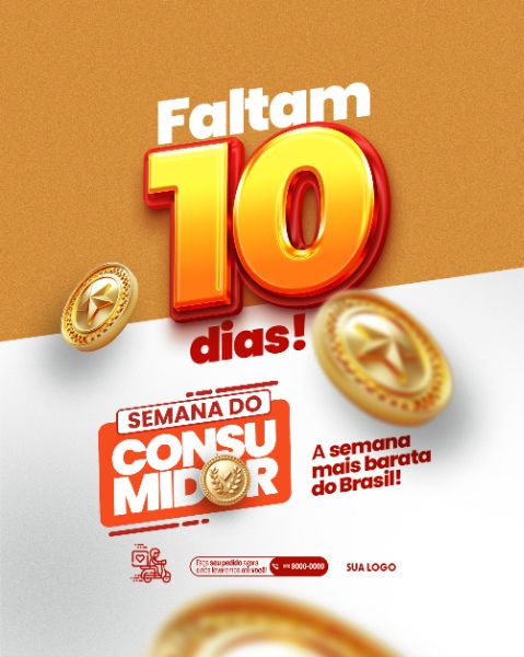 SOCIAL MEDIA - SEMANA DO CONSUMIDOR - FALTAM 10 DIAS