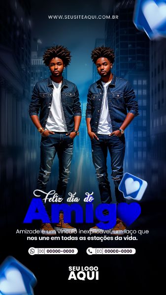 STORY - FELIZ DIA DO AMIGO | SOCIAL MEDIA | PSD EDITÁVEL