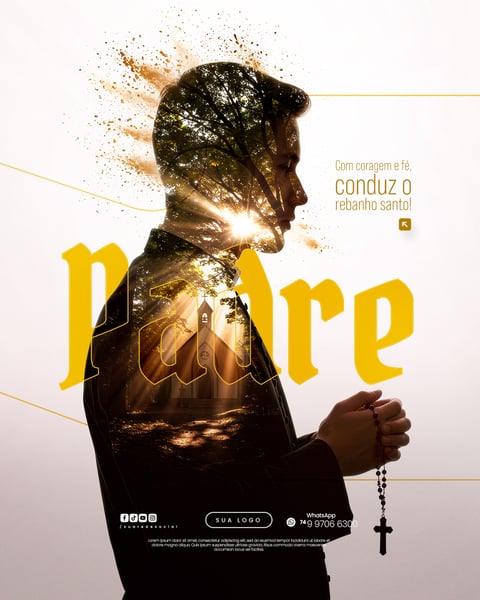 DIA DO PADRE 04 DE AGOSTO FLYER SOCIAL MEDIA PSD EDITÁVEL 10