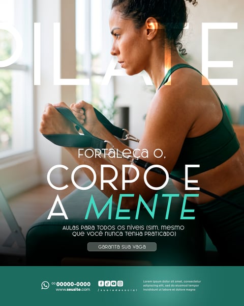 SOCIAL MEDIA PILATES PSD EDITÁVEL