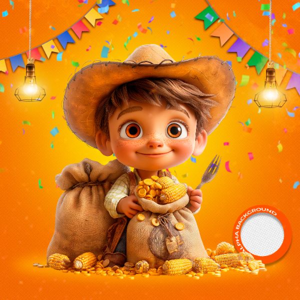 MASCOTES DE FESTA JUNINA MODELO 154