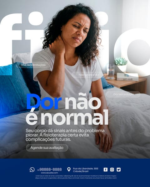 FISIOTERAPIA SOCIAL MEDIA PSD EDITÁVEL