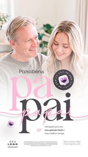 DIA DOS PAIS 09 DE AGOSTO STORY SOCIAL MEDIA PSD EDITÁVEL 2