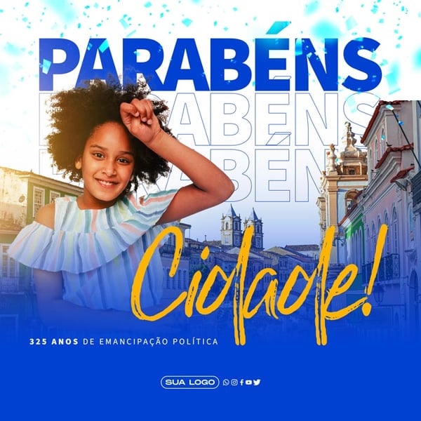 POST ANIVERSÁRIO CIDADE PARABÉNS FEED