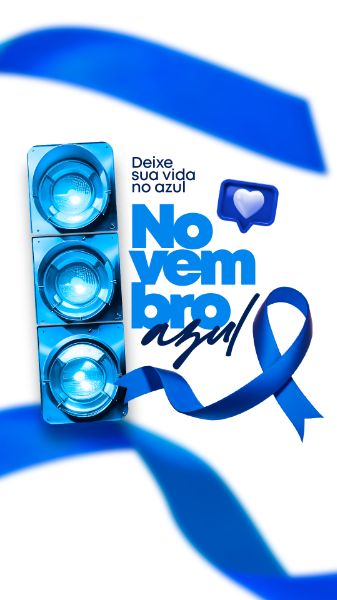 STORY NOVEMBRO AZUL - SOCIAL MEDIA FLYER