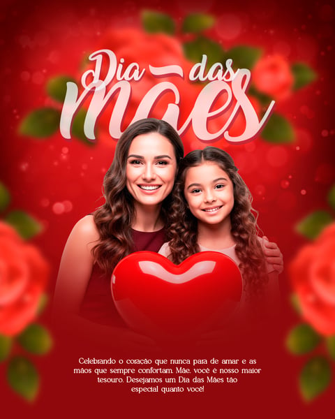 ARTE SOCIAL MEDIA PARA O DIA DAS MÃES MODELO 09