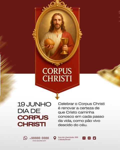 19 DE JUNHO DIA DE CORPUS CHRISTI