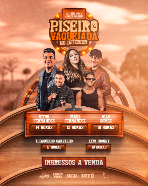 FLYER EVENTO PISEIRO NO INTERIOR