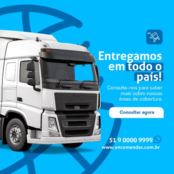 ENTREGAMOS EM TODO PAÍS SOCIAL MEDIA TRANSPORTADORA PSD EDITÁVEL