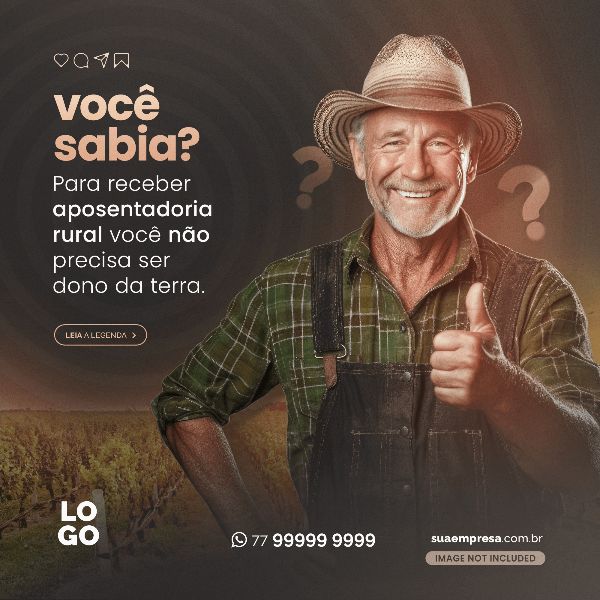 PARA RECEBER APOSENTADORIA RURAL  - ADVOCACIA