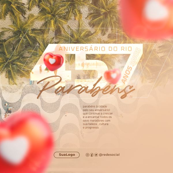 ANIVERSÁRIO RIO DE JANEIRO 2024 - FEED