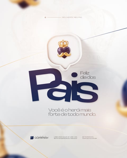 FELIZ DIA DOS PAIS MÊS DE AGOSTO PAI FLYER SOCIAL MEDIA PSD EDITÁVEL 5