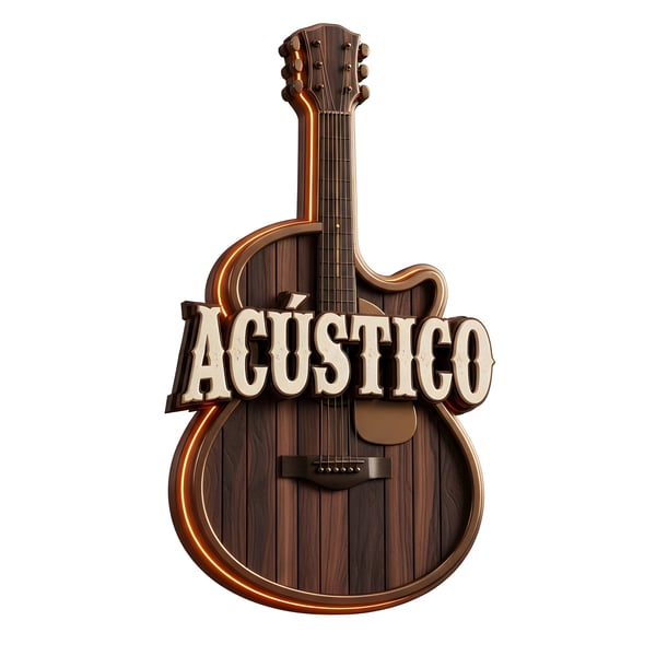 SELO 3D SERTANEJO VIOLÃO DE MADEIRA ACÚSTICO SERTANEJO 05