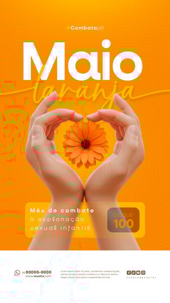 YJU MAIO LARANJA CAMPANHA DE COMBATE À EXPLORAÇÃO SEXUAL INFANTIL STORY (2)