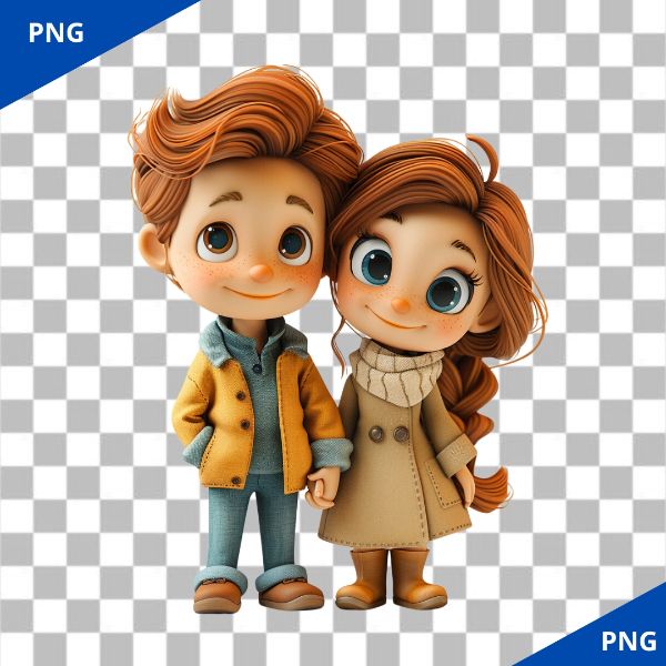 CASAL DE NAMORADOS  3D