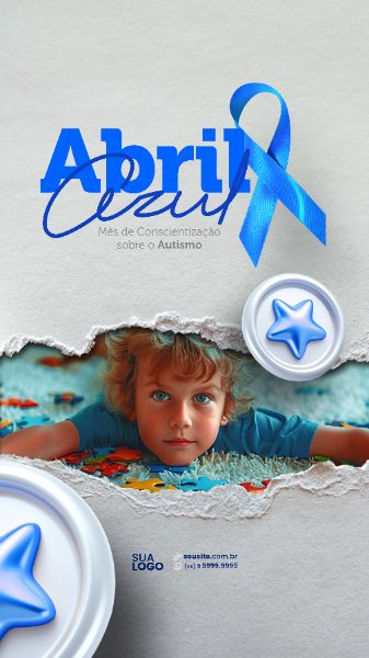 STORY - ABRIL AZUL - APOIE ESSA CAMPANHA