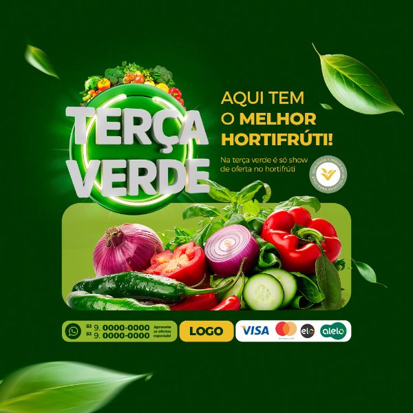 TERÇA VERDE VAREJO HORTIFRUTI SOCIAL MEDIA