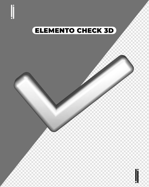 ELEMENTO 3D | CHECK PRATA | OK | VERIFICAÇÃO