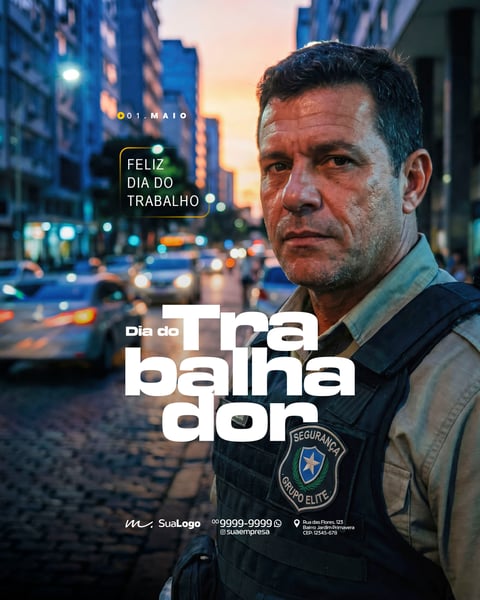 FELIZ DIA DO TRABALHADOR 01 DE MAIO PROFISSÕES SOCIAL MEDIA PSD EDITÁVEL 8