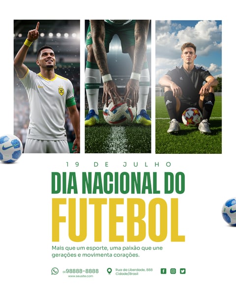 19 DE JULHO DIA NACIONAL DO FUTEBOL