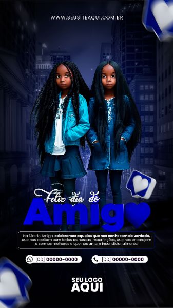 STORY - FELIZ DIA DO AMIGO | SOCIAL MEDIA | PSD EDITÁVEL