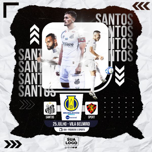 FLYER ESPORTIVO BRASILEIRÃO SANTOS