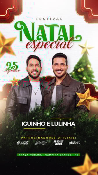 FLYER EVENTO PSD EDITÁVEL DE NATAL STORIES NATAL ESPECIAL