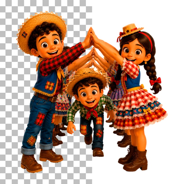 PERSONAGENS DE SÃO JOÃO PSD EDITÁVEL