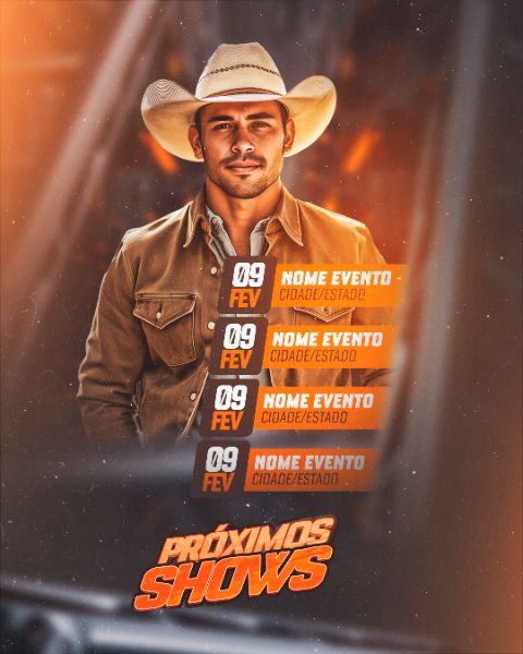 AGENDA PRÓXIMOS SHOWS FEED