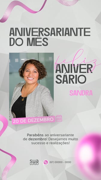 FLYER REDE SOCIAL FELIZ ANIVERSÁRIO PSD STORY 7