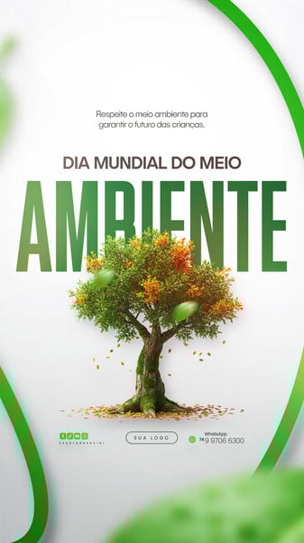 05 DE JUNHO - DIA MUNDIAL DO MEIO AMBIENTE SOCIAL MEDIA PSD EDITÁVEL