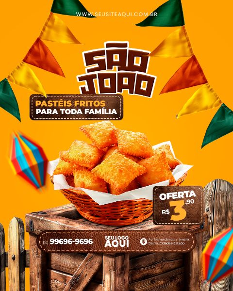 FEED - FESTA JUNINA, SÃO JOÃO - PSD EDITÁVEL