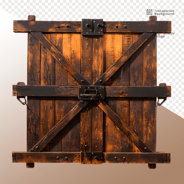 PORTA DE MADEIRA COM LUZ - ELEMENTO 3D PARA COMPOSIÇÃO