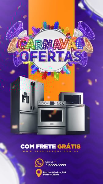 POST LOJAS SUPERMERCADO CARNAVAL DE OFERTAS STORIES
