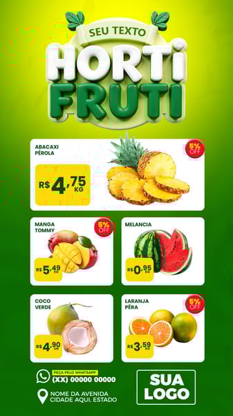 SOCIAL MEDIA ENCARTE STORIES HORTIFRUTI