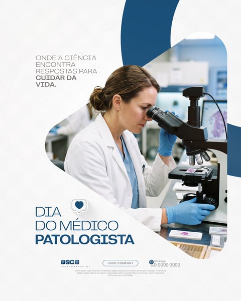 DIA DO MÉDICO PATOLOGISTA CARTAZ HOMENAGEM LABORATÓRIO SOCIAL MEDIA PSD EDITÁVEL 5
