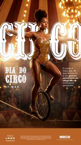 DIA DO CIRCOS 27 DE MARÇO STORY SOCIAL MEDIA PSD EDITÁVEL 5