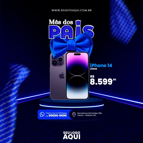 FEED QUADRADO - FELIZ DIA DOS PAIS | SOCIAL MEDIA | PSD EDITÁVEL