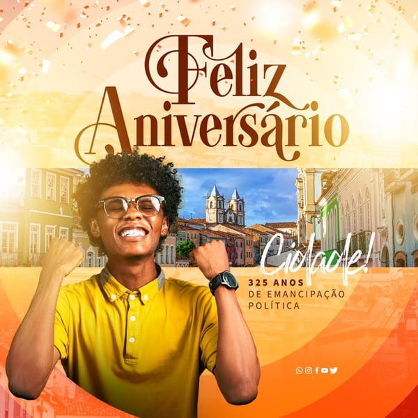 POST ANIVERSÁRIO CIDADE PARABÉNS FEED