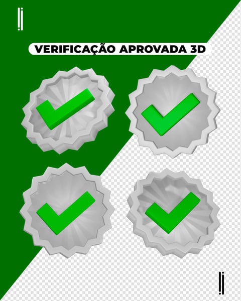SELO DE VERIFICAÇÃO | ELEMENTO 3D