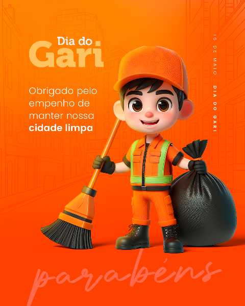 SOCIAL MEDIA . DIA DO GARI - 16 DE MAIO