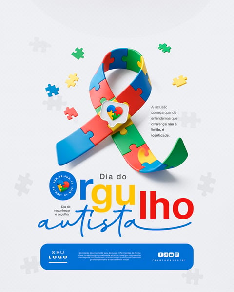 DIA DO ORGULHO AUTISTA 18 DE JUNHO SOCIAL MEDIA PSD EDITÁVEL 3